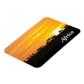Sonnenuntergang in Serengeti Magnet (Linke Seite)