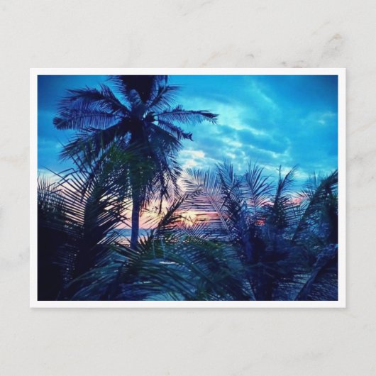 Sonnenuntergang in Siquijor Postkarte (Vorderseite)