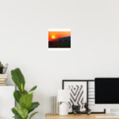 Sonnenuntergang in Südafrika Poster (Heimbüro)