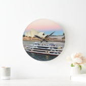 Sonnenuntergang in Sydney-Uhr Große Wanduhr (Zuhause)