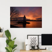 Sonnenuntergang in Tarrytown Poster (Heimbüro)