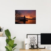 Sonnenuntergang in Tarrytown Poster (Heimbüro)