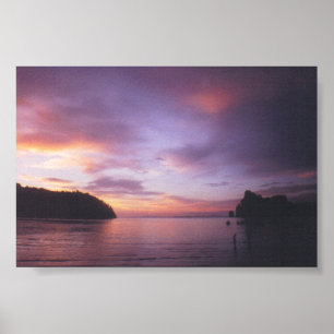 Sonnenuntergang in Thailand Poster