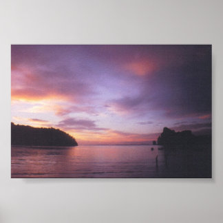 Sonnenuntergang in Thailand Poster