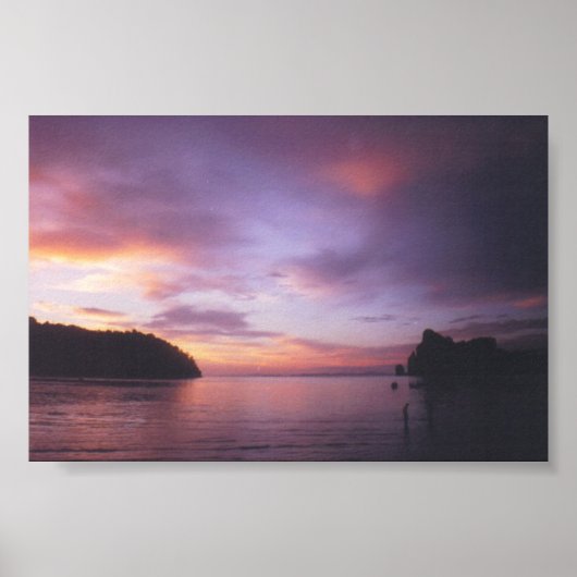 Sonnenuntergang in Thailand Poster (Vorne)