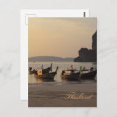 Sonnenuntergang in Thailand Postkarte (Vorne/Hinten)