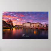 Sonnenuntergang in Treviso Poster (Vorne)