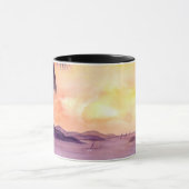 Sonnenuntergang in Tropen von Farida Greenfield Tasse (Zentrum)