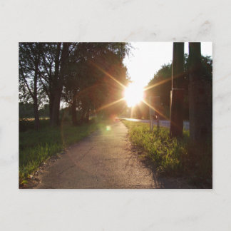 Sonnenuntergang in Ungarn Postkarte