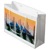 Sonnenuntergang in Venedig Große Geschenktüte (Vorderseite Schrägansicht)