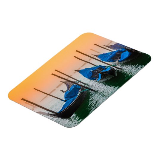 Sonnenuntergang in Venedig Magnet (Linke Seite)