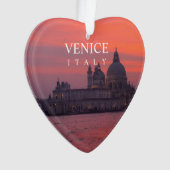 Sonnenuntergang in Venedig Ornament (Vorderseite)