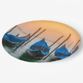 Sonnenuntergang in Venedig Pappteller (Schrägansicht)