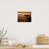 Sonnenuntergang in Venedig Poster (Küche)