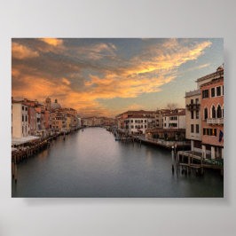 Sonnenuntergang in Venedig Poster