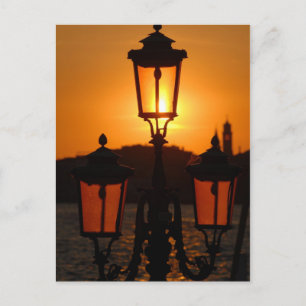 Sonnenuntergang in Venedig Postkarte