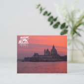 Sonnenuntergang in Venedig Postkarte (Stehend Vorderseite)