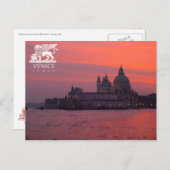 Sonnenuntergang in Venedig Postkarte (Vorne/Hinten)