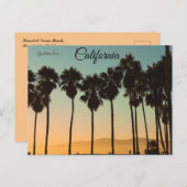 Sonnenuntergang in Venice Beach Los Angeles Kalifo Postkarte (Vorne/Hinten)