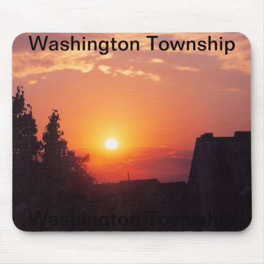 Sonnenuntergang in Washington-Gemeinde Mousepad (Vorne)