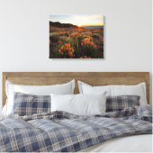 Sonnenuntergang in Wyoming Indian Paintbrush Mount Leinwanddruck (Insitu (Schlafzimmer))