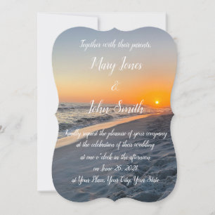 Sonnenuntergang individuell für Hochzeiten Save The Date