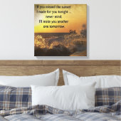 Sonnenuntergang Inspiration Leinwanddruck (Insitu (Schlafzimmer))