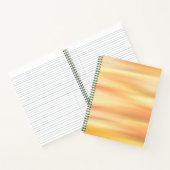 Sonnenuntergang Inspiriert Motivierend grüne Spira Notizblock (Innenseite)