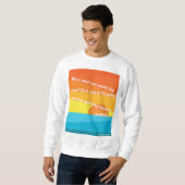 Sonnenuntergang ist die Eröffnungsmusik der Nacht Sweatshirt (Vorne ganz)
