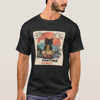 Sonnenuntergang Japanische Kunst Nudeln Liebhaber  T-Shirt