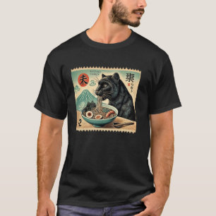 Sonnenuntergang Japanischer Berg Fuji Postage Stem T-Shirt