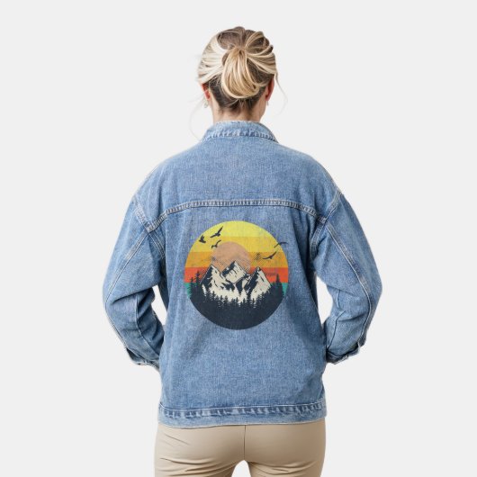 Sonnenuntergang Jeansjacke (Modell)