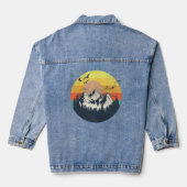 Sonnenuntergang Jeansjacke (Rückseite)