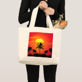 Sonnenuntergang Jumbo Stoffbeutel (Vorderseite (Produkt))