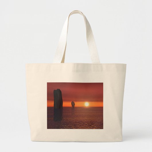 Sonnenuntergang Jumbo Stoffbeutel (Vorne)