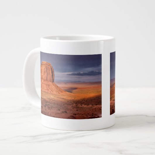Sonnenuntergang Jumbo-Tasse (Vorderseite Links)