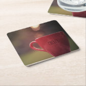 Sonnenuntergang-Kaffee-Untersetzer Rechteckiger Pappuntersetzer (angewinkelt)