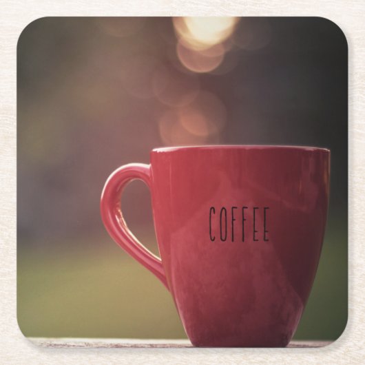 Sonnenuntergang-Kaffee-Untersetzer Rechteckiger Pappuntersetzer (Vorderseite)