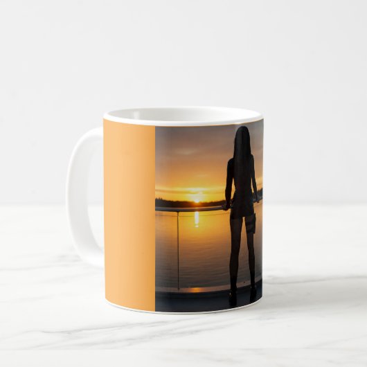 Sonnenuntergang Kaffeetasse (Vorderseite Links)