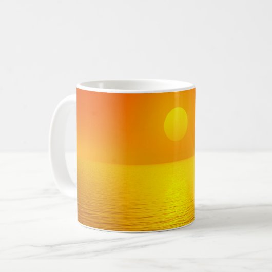 Sonnenuntergang Kaffeetasse (Vorderseite Links)