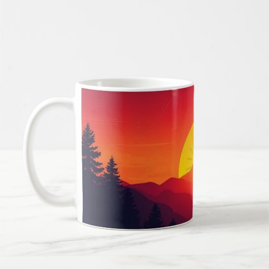 Sonnenuntergang Kaffeetasse (Links)
