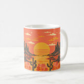 Sonnenuntergang Kaffeetasse (VorderseiteRechts)