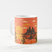 Sonnenuntergang Kaffeetasse (Vorderseite Links)