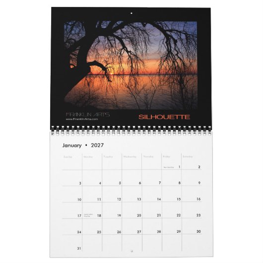 Sonnenuntergang-Kalender 2010 Kalender (Jan 2027)