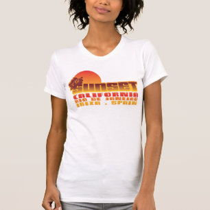 Sonnenuntergang Kalifornien Rio de Janeiro Ibiza T-Shirt