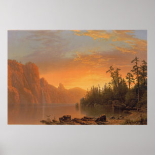 Sonnenuntergang (Kalifornische Landschaft) Poster