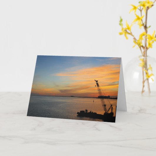 Sonnenuntergang Karte (Gelbe Blume)