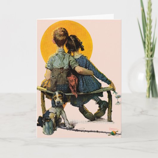 Sonnenuntergang Karte (Vorderseite)