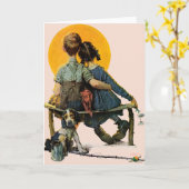 Sonnenuntergang Karte (Gelbe Blume)