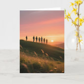 Sonnenuntergang Karte (Gelbe Blume)